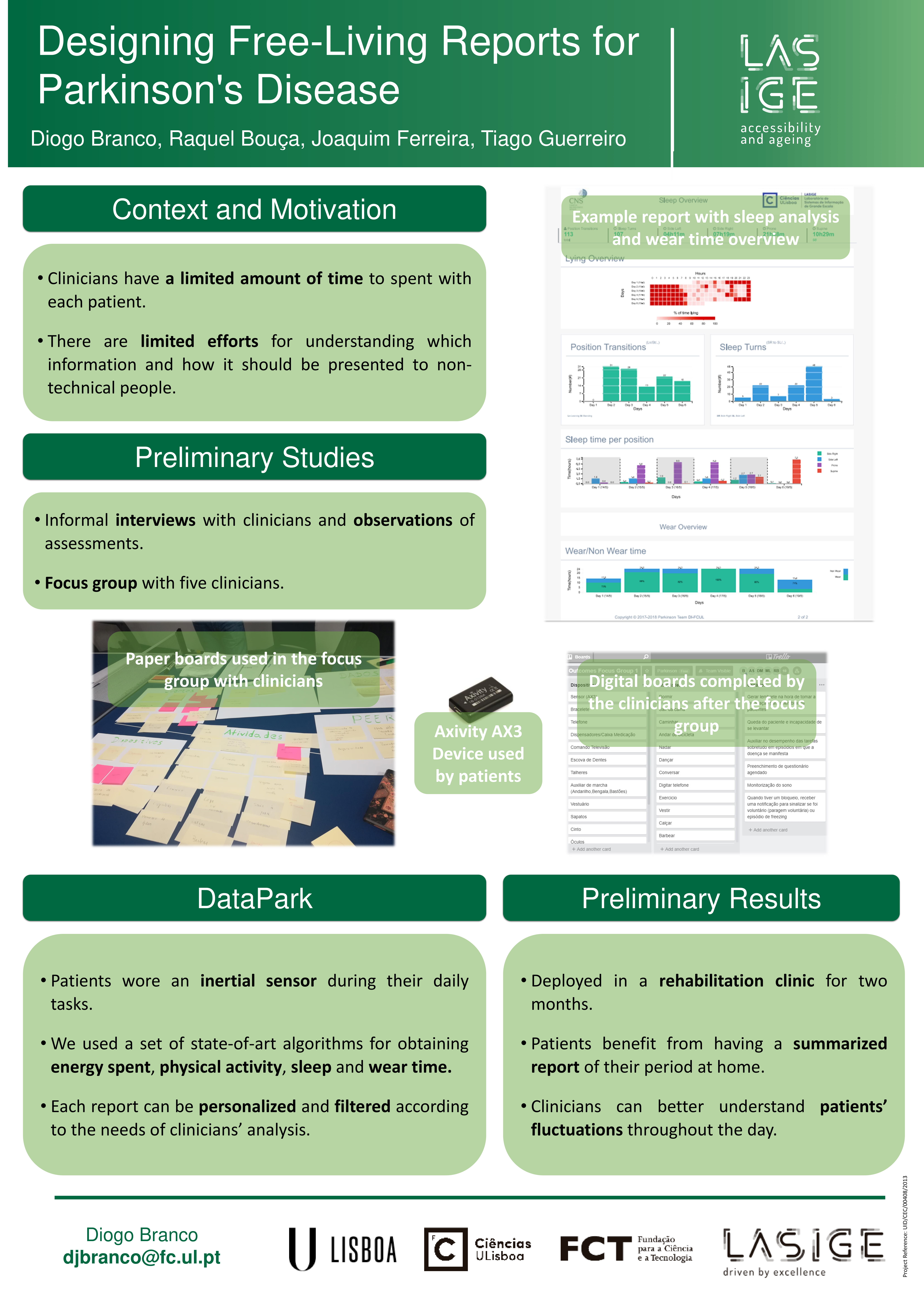 Designing Free-Living Reports for Parkinson's Disease poster